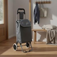 2 Wheel Grocery Trolley Portable Foldable Shopping Trolley Easy to Move