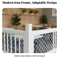 Nordic aesthetic Metal lattice partitionr Multi-Functional Partition Screen long-lasting Space Separator configurable Layfrom for Restaurant Owners, sectionice Managers, Homeowners, Restaurants, sectionices, Hotel Lobbies, Living Rooms