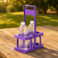 2 Pieces Foldable Beer Bottle Carrier Reusable Folding Drink Carrier for Party
