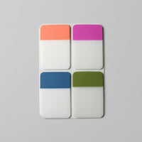 Sticky Notes Index Tabs for Organizing Files, Multicolor Removable Repositionable Reminders for Office Students, 4 for Books, 80 Sheets Total