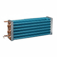 Copper Tube Aluminum Fin Evaporator Refrigerator Condenser Coil Finned Tube Heat Exchanger for Technicians, Display Cabinet