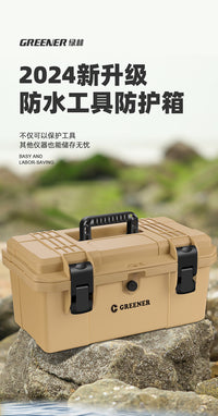 绿林工具箱工业级家用五金多功能电工车载维修收纳盒套装美术工具
