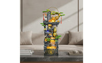 Feng Shui Water Feature with Crystal Ball Tranquil Atmosphere Floor Standing Water Feature Resin Construction Indoor Waterfall Feature