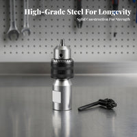 Silver Water Adapter Knurled Connector