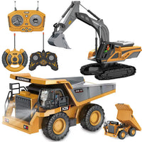 1:24 Alloy Engineering Vehicle Remote Control Excavator Toy for Kids