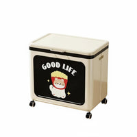 Foldable Wheeled container Foldable Household Storage Dustresistant for Closet, Parents
