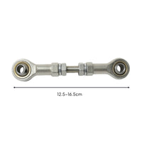 Metal Linkage Rod Assembly Compact Adjustable Linkage Rod with Lock Nuts Silver-Toned Hardware for Small Automation