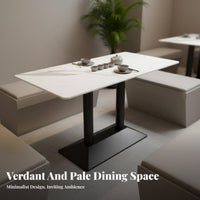 Booth, Table, and Chair Assembly Southeast Asian Design Upholstered Side Chair Utilitarian Factory-Inspired Design sturdyDuty