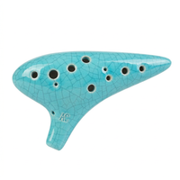 12 Hole Alto Ocarina, Master Tuned Alto Instrument, Beginner Ocarina with Song Book, Decorative Ocarina Leisure Activity