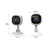 Compact Security Camera with Mounting Plate Smart Pan and Tilt Camera Tabletop from Anywhere Access for Parents