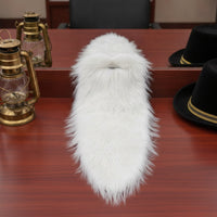 Elasticated Faux Beard with Elastic Strap Pointed Long Shaggy Beard Comfortable Fake Facial Hair Soft for Cosplayers, Adults, Halloween, Cosplay, Stage Performances