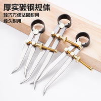Spring Caliper for Measuring Inner Diameter and Pipe Diameter, Carbon Steel, 100mm-300mm