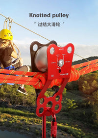 Rope Pulley System for Crossing and Rescue