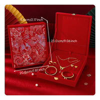 Plush jewelry box with compartments