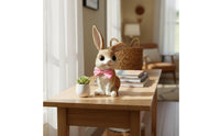 Bow Tie Rabbit Ornament Handmade-Aesthetic Look Cute Rabbit Statue