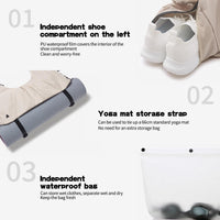 Waterproof Yoga Tote Bag with Wet-Dry Separation, Large Capacity Outdoor Bag