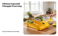 3 Pieces Pineapple Skin Remover Machine Professional Grade Pineapple Skin Remover Corer Tool Time Saving Easy to Use for Chefs