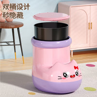 Cat Boot Shaped Storage Bin with Wheels