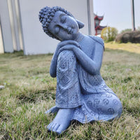Chinese Zen Sleeping Buddha Statue Resin Figurine Decoration