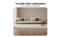 Minimalist Japanese Aesthetic Corner Couch Minimalist Design Walnut Base Sectional Sofa Sturdy Construction Japanese Aesthetic Textile Sofa