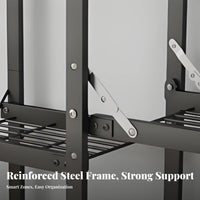 Portable Textile Closet InstallationNo-Tools Portable Textile Wardrobe Easy Assembly No-Tools-Requiredstanding for Students