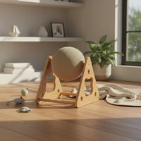 Claw Sharpening Cat Ball Scratcher Stand Sturdy Cat Scratching Ball Stable Design Pet Supplies Furniture Protection
