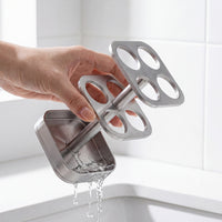 304 Stainless Steel Toothbrush Holder - Vintage Style Bathroom Organizer for Countertop