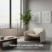 Minimalist Aesthetic clawdesign Armchair Sculptural Form Lounge Chair Ergonomic spinerest Indoor Seating high-resilience Foam padding for Design lovers, Interior Designers, Living Room, Bedroom, Reception Area, not in stockice