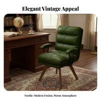 Upholstered Swivel Armchair Multi-Use Desk Chair With Armrests for Adults, Women