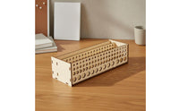 Wooden Paintbrush Rack DIY Assembly Freestanding Brush Stand Removable