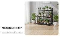 Tiered Plant Stand Multitier Design Stepped Plant Display Minimalist design spaceSaving for Homeowners, Balcony, Indoor, Patio
