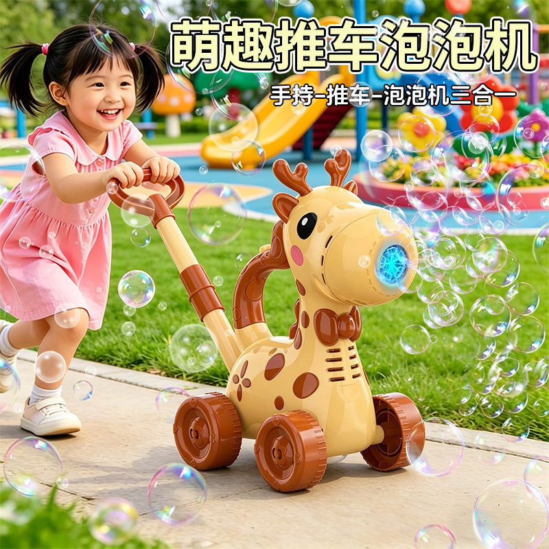 2026 New Bubble Machine Children's Toy Handheld Electric Bubble Gun