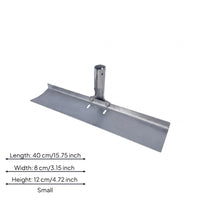 Bolt-Fastened Head Raised Edges Metal Garden Rake Cylindrical Socket