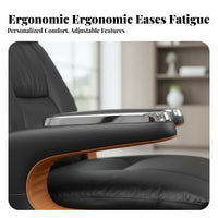 Highrear Recliner with Footrest Comfortable Managerial Chair Reclining Function Computer Seating for Managerials, @telecommuting Workers, Study Room