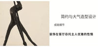 简约金属撑杆人物摆件样板房卧室酒柜玄关客厅桌面书房家居装饰品