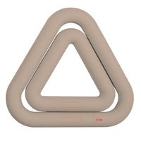 FLD Silicone and Cast Iron Triangular Ring Dumbbell for Pilates and Strength Training