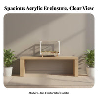 Acrylic Hamster Enclosure Spacious Interior Transparent Hamster Enclosure Easy