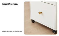 Convertible Lift-Top Table Nordic Aesthetic Lift-Top Rolling Desk
