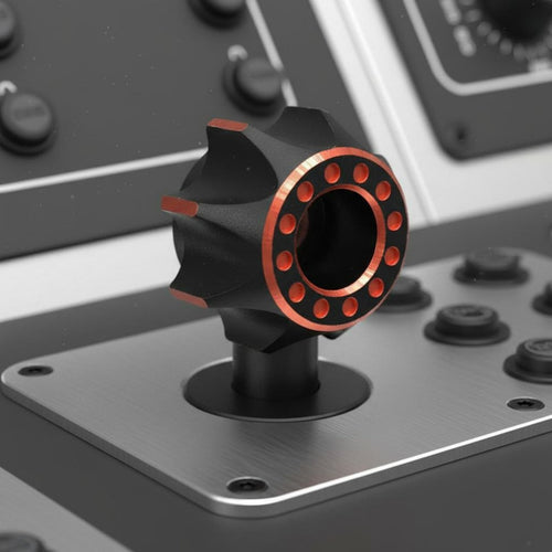 Rotary Adjustment Knob Anodized Finish Aluminum Control Wheel Knob CNC Machined