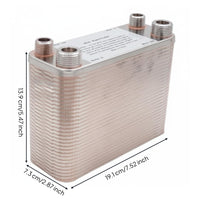 60 Plate Wort Chiller Copper Brazed Brewery Equipment Compact Size