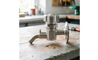 Easy to Clean Beer Sampling Valve Stainless Steel Sanitary Valve with Tri-Clamp Reliable Long-Lasting for Homebrewers