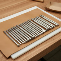 20 Pieces Leather Stamping Tool Set Long-Lasting Metal Leather Stamp Set