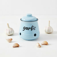 Ceramic Garlic Jar Easy to Clean Garlic Storage Jar Decorative Design for Pantry