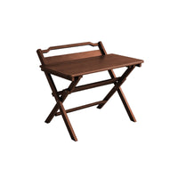 Foldable Computer Desk Folding Design foldable X-Frame Desk Space-Saving No Assembly Required for Remote Workers, Study Room