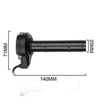 Black Aluminum Alloy Motorcycle Throttle Grip for Yozma IN 10