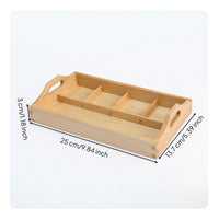 Educational Tray with Dividers Divided for Preschool, Homeschool, Preschoolers