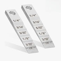 2 PCS 2130 Small Pipe Spacer Wedge Stepped Guage管道楔块工具
