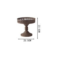 Vintage Pedestal Plant Stand Ornate Cutout Design Antique Design Flower Pot Base
