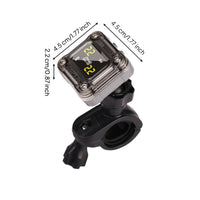 Motorcycle Tire Pressure tracking System, cordless TPMS, instant LCD display, waterproof, paired sensors, enhanced safety