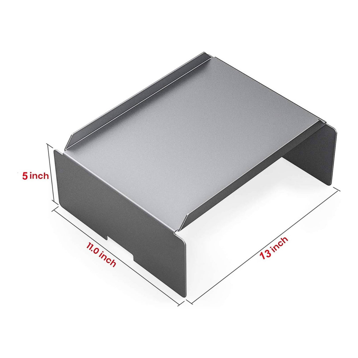 Grill Heat Spreader Silver Finish Stainless Steel Heat Spreader Blaze-up Control Rectangular Grill Panel